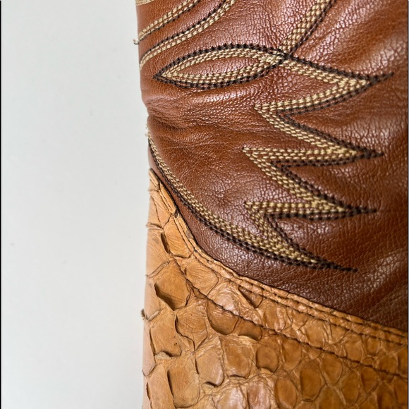 Dan Post PYTHON Leather Cowboy Boots - Picture 4 of 9